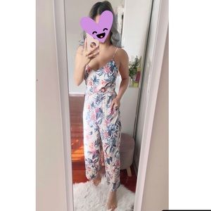 Forever New Floral Jumpsuit size 8
